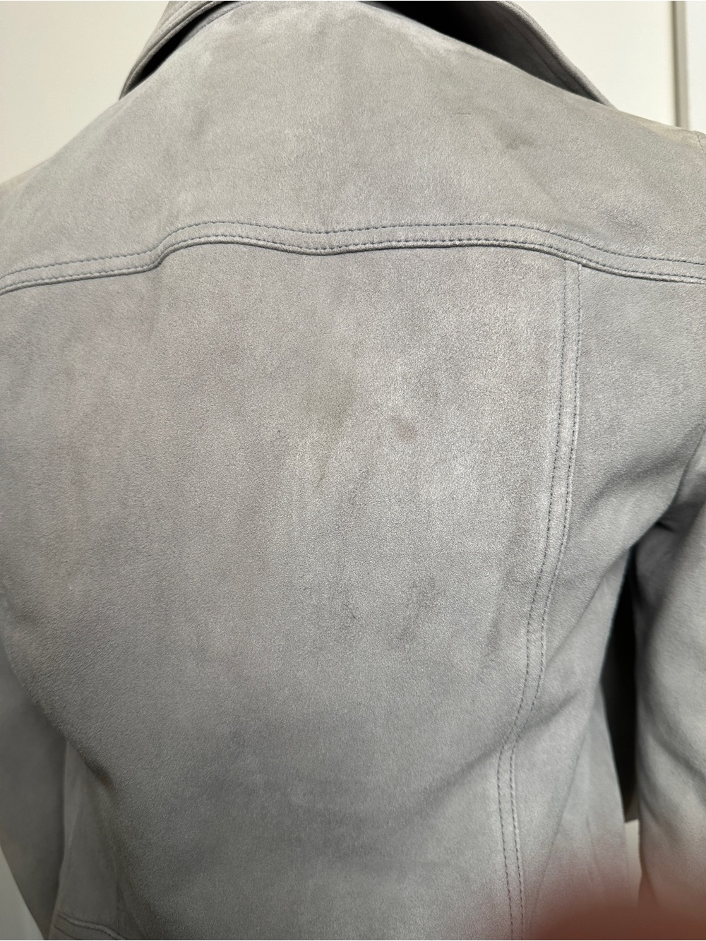 All Saints Womens 100% GOAT Leather Dalby Biker Jacket Size 6 AS IS - Picture 13 of 15